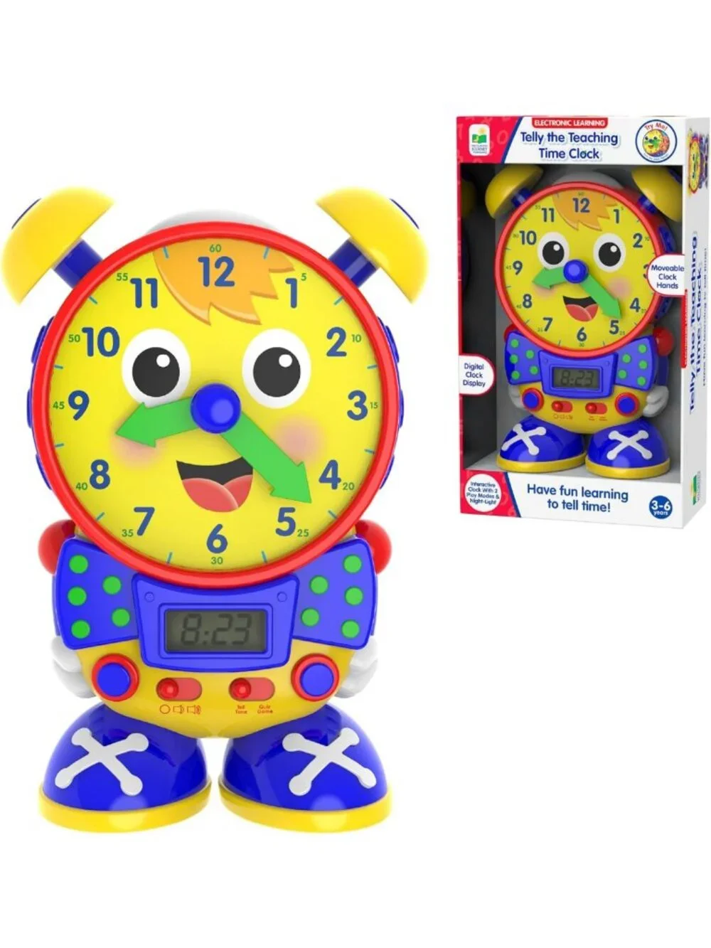 Interactive Teaching Time Clock Toy – Analog & Digital Learning for Toddlers 3